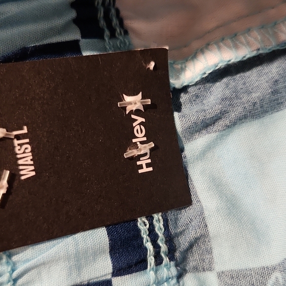 Hurley Blue large 12 13 printed pull on walkshorts large new with tags - Picture 9 of 13